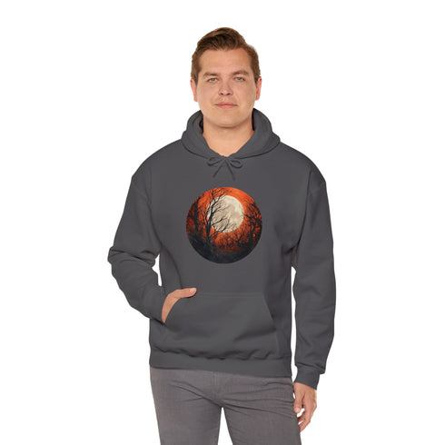 Halloween Harvest Moon - Graphic Hooded Sweatshirt